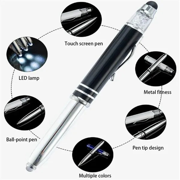 Stylus Metal Pen with LED Light