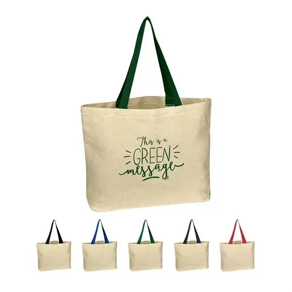 Logo Natural Cotton Canvas Tote Bag