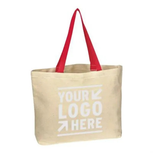 Logo Natural Cotton Canvas Tote Bag