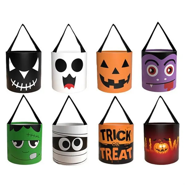 Halloween Holder Gift Basket with LED Light