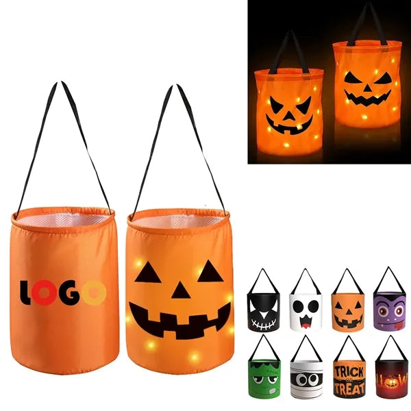 Halloween Holder Gift Basket with LED Light