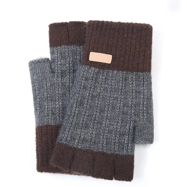 Warm Knitted Fingerless Gloves
