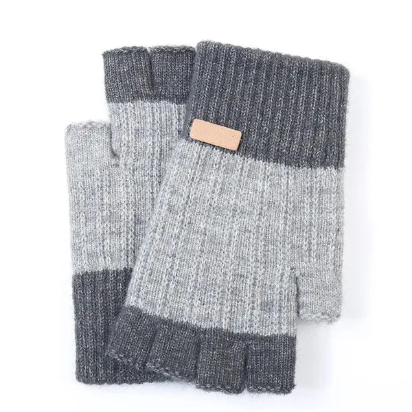 Warm Knitted Fingerless Gloves
