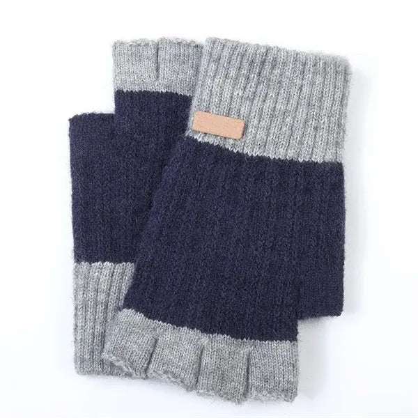 Warm Knitted Fingerless Gloves