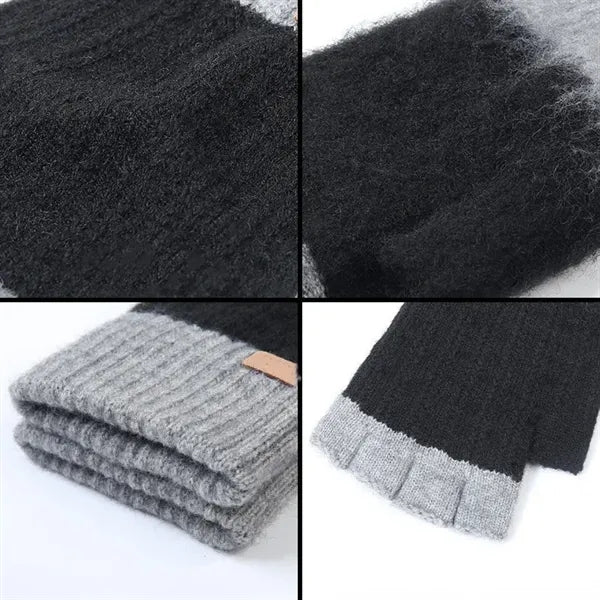 Warm Knitted Fingerless Gloves