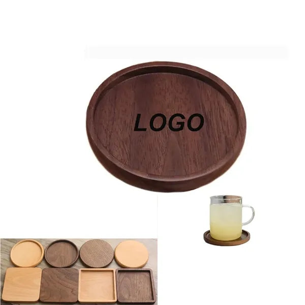 Wooden Coasters for Drinks with Lip