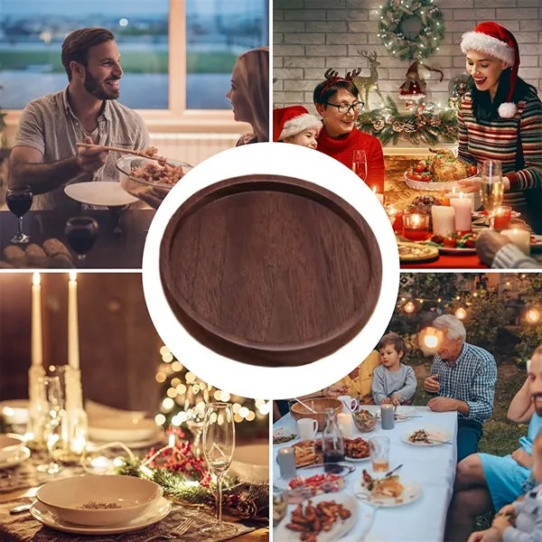 Wooden Coasters for Drinks with Lip