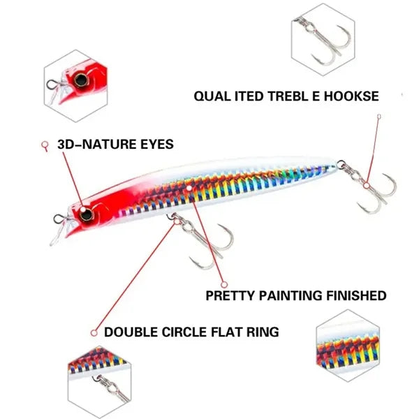 Simulation fish bait, 115mm/15g Sea fishing