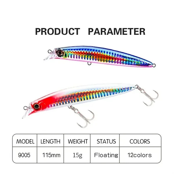 Simulation fish bait, 115mm/15g Sea fishing
