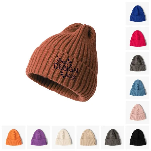 Unisex Cuffed Knitted Beanie