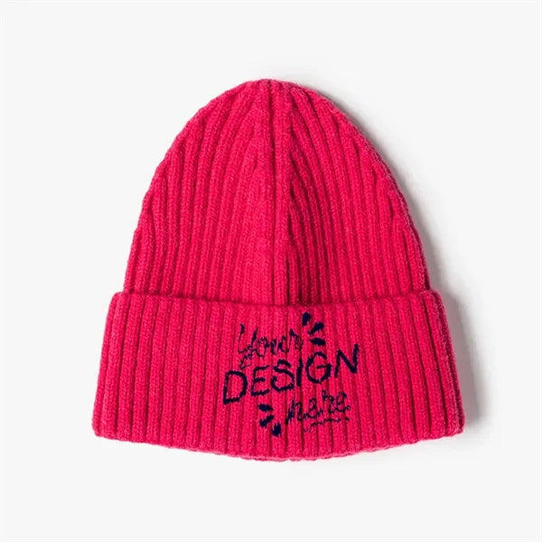 Unisex Cuffed Knitted Beanie
