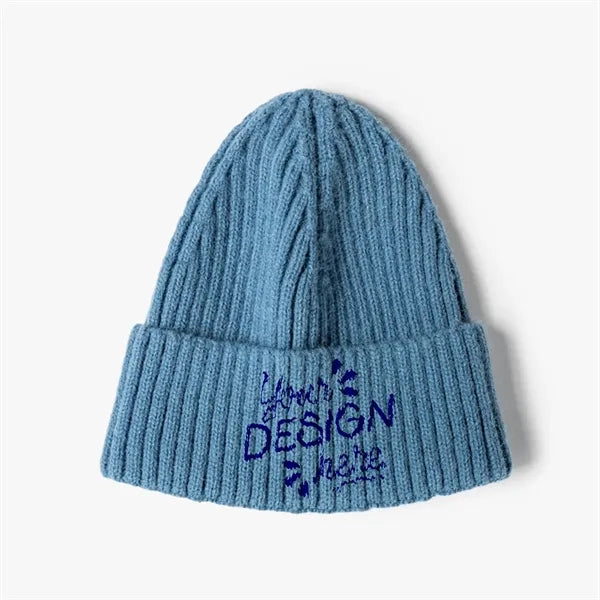 Unisex Cuffed Knitted Beanie