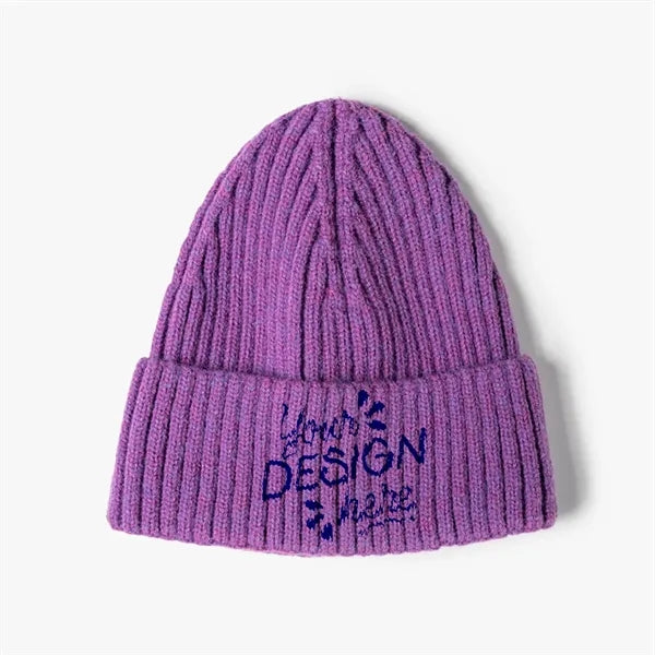 Unisex Cuffed Knitted Beanie
