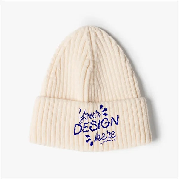 Unisex Cuffed Knitted Beanie