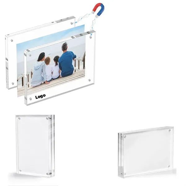 Clear Acrylic Magnetic Photo Frame 2"x6"