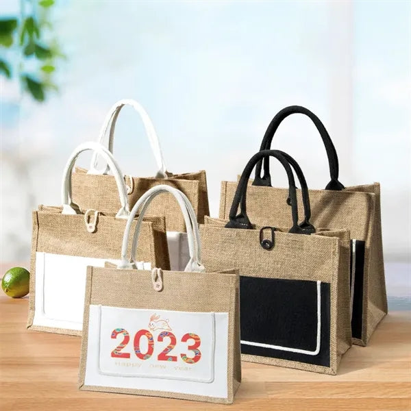 Burlap Tote Bags With Handles