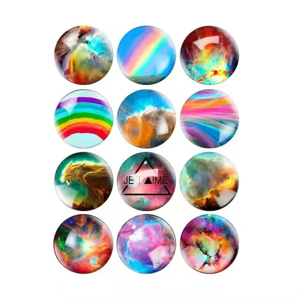 Glass Fridge Magnet Set (Set of 4)