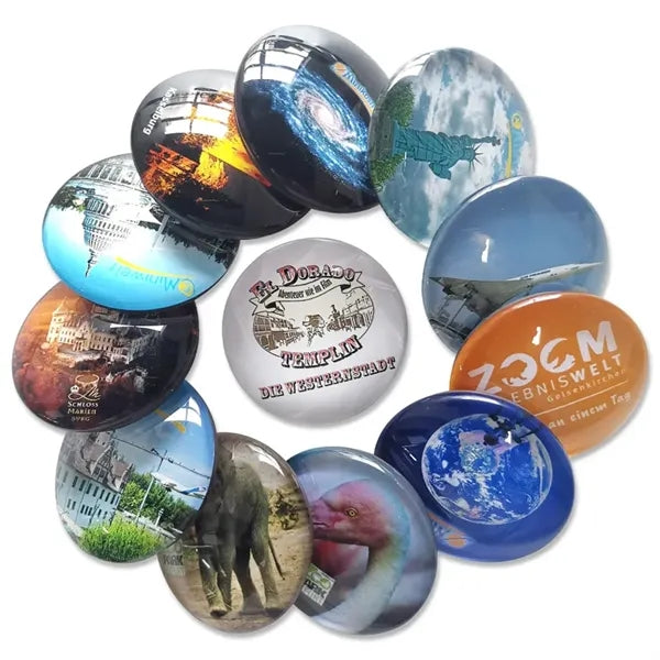 Glass Fridge Magnet Set (Set of 4)