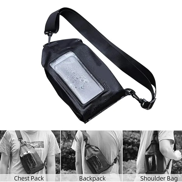 Casual PVC Sealed Crossbody Sports Waist Bag