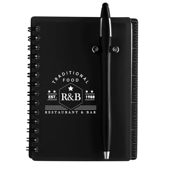Jothaven 4.15 x 5.5 Translucent Plastic Spiral Journal with