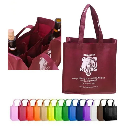 6 Compartments of Red Wine Non-woven Bags