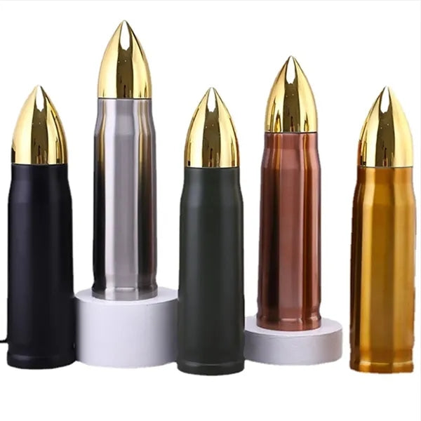 Stainless Steel 17 oz Bullet Water Bottle 340z 17oz Availabl