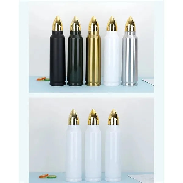 Stainless Steel 17 oz Bullet Water Bottle 340z 17oz Availabl