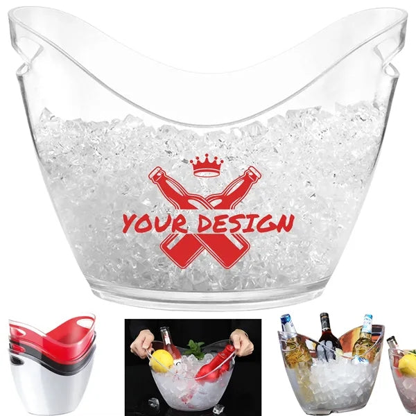 8Liter Large Capacity Boat Shape Plastic Ice Bucket