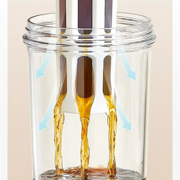 Plastic cold brew cup coffee maker bottle