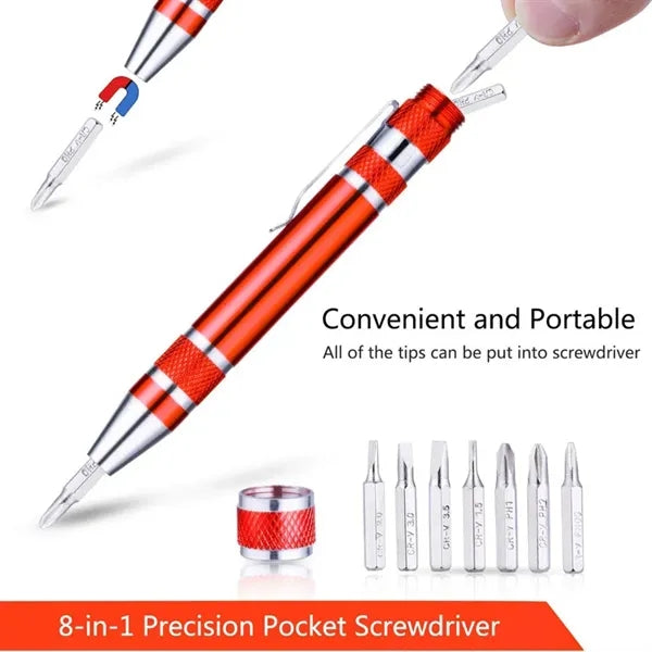 8 in 1 Magnetic Mudder Pen Screwdriver
