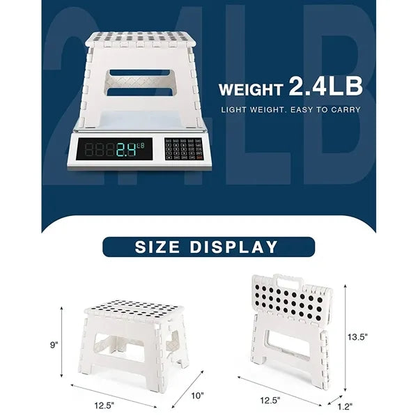 9" Durable Folding Step Stool