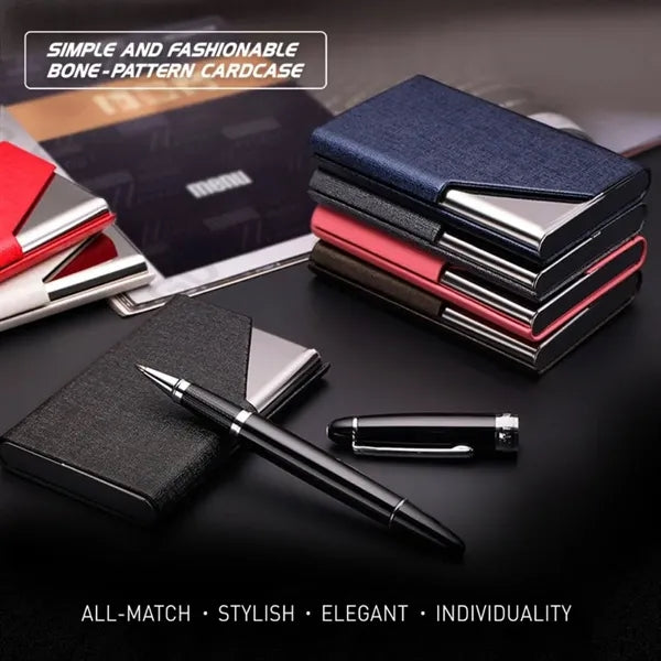 PU Leather Business Card Holder