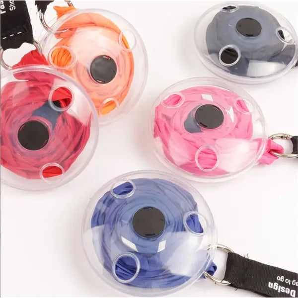 Portable retractable shopping bag