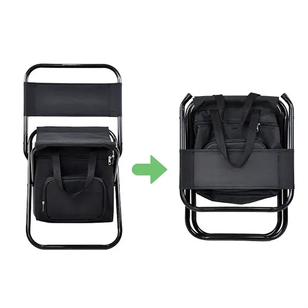 Outdoor Folding Chair With Insulated Bag 23" x 13 3/4" x 11"