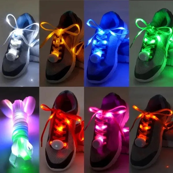 Multicolor Sport Nylon LED Light Up Shoelaces