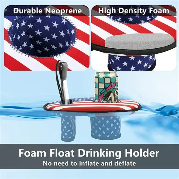 Floating Drink Holder with Beverage Float and Cell Phone