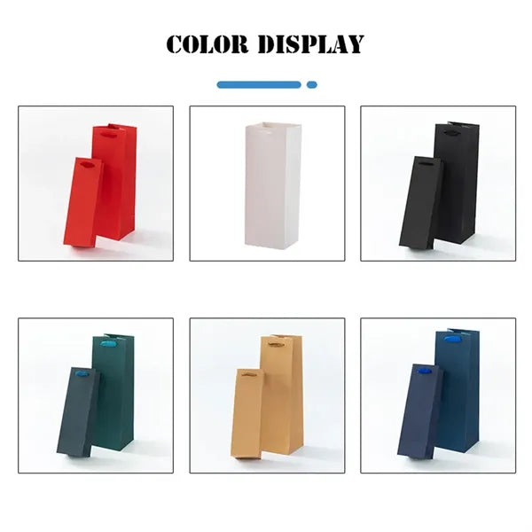 Kraft Paper Wine Tote Gift Bag