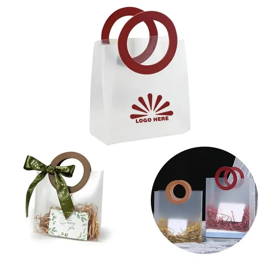 Transparent Frosted Gift Tote Bag