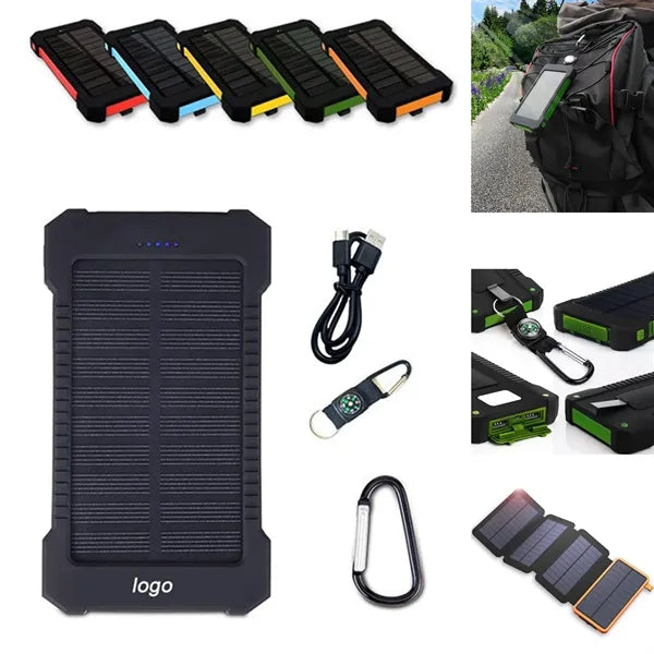 6000mAh Solar Power Bank With Compass