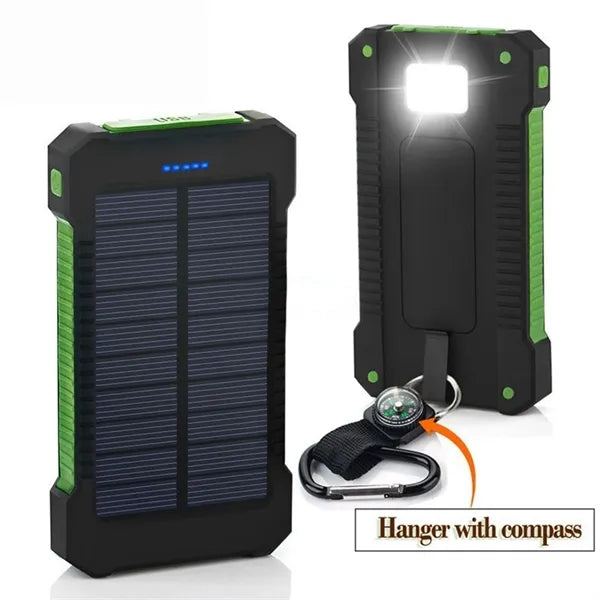 6000mAh Solar Power Bank With Compass