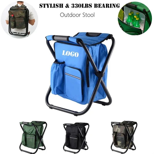 330 LBS Bearing Backpack Cooler Chair