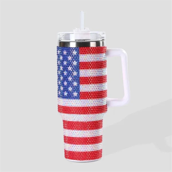 40oz Rhinestone Insulated Tumbler