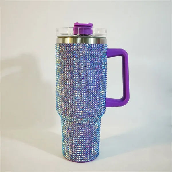 40oz Rhinestone Insulated Tumbler
