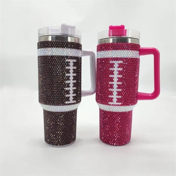 40oz Rhinestone Insulated Tumbler