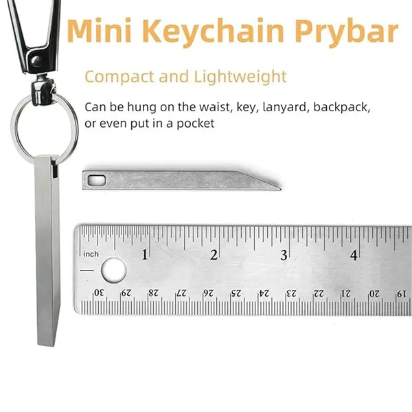 Mini Keychain Prybar