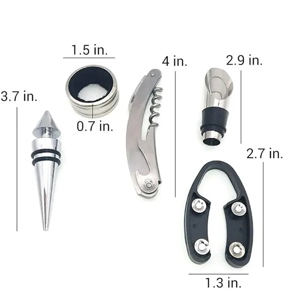 5-Piece Wine Bottle Corkscrew