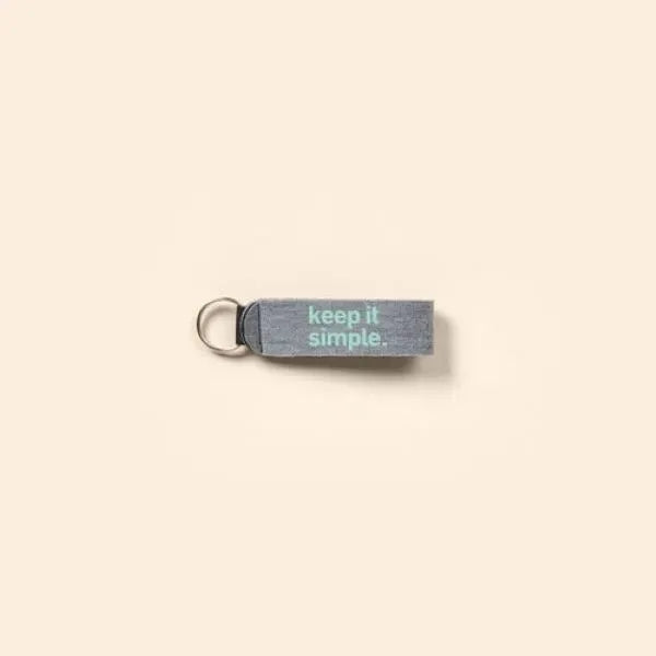 Heathered Jersey Knit-Neoprene Wrist Strap Key Holder