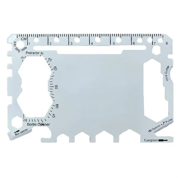 Stainless Steel Survival Tool with Leatherette Case