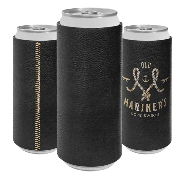 Slim Leatherette Beverage Holder