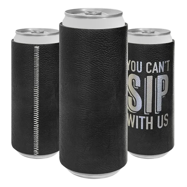 Slim Leatherette Beverage Holder